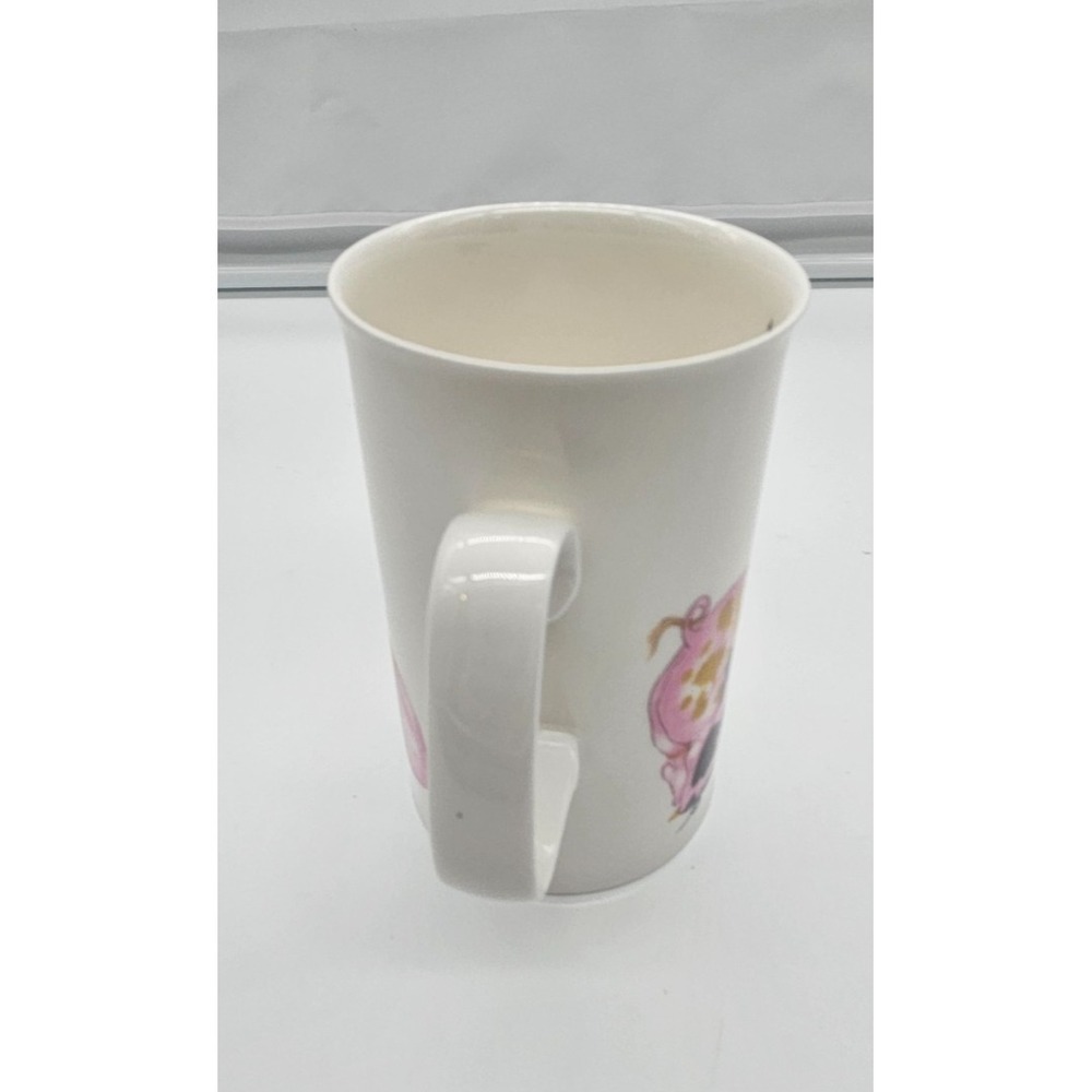 Cute Pig Family Mug White Porcelain Coffee Tea Cup Adorable Farm Animal Design - Picture 4 of 14